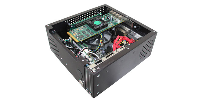 LS-50 Mini-Server with Skymicro MerlinIPB PCIe Video Card Installed